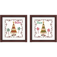 Framed 'Gingerbread Forest 2 Piece Framed Art Print Set' border=