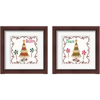 Framed 'Gingerbread Forest 2 Piece Framed Art Print Set' border=