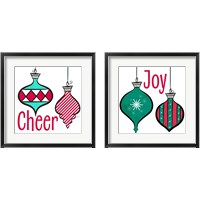 Framed Joyful Christmas Ornaments 2 Piece Framed Art Print Set