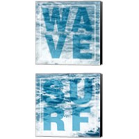 Framed 'Surf & Wave 2 Piece Canvas Print Set' border=