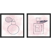 Framed 'French Perfume 2 Piece Framed Art Print Set' border=
