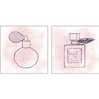 Framed 'French Perfume 2 Piece Art Print Set' border=