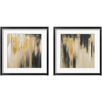 Framed 'Gold Paysage 2 Piece Framed Art Print Set' border=