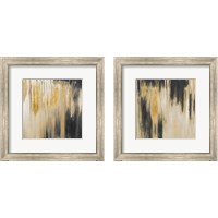 Framed 'Gold Paysage 2 Piece Framed Art Print Set' border=