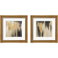 Framed 'Gold Paysage 2 Piece Framed Art Print Set' border=