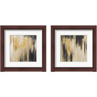 Framed 'Gold Paysage 2 Piece Framed Art Print Set' border=