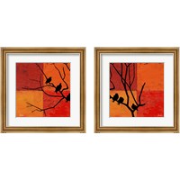 Framed Three Birdies 2 Piece Framed Art Print Set