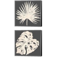 Framed 'Sophisticated Palm Leaf  2 Piece Canvas Print Set' border=