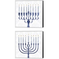 Framed Sophisticated Hanukkah 2 Piece Canvas Print Set