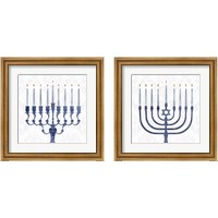 Framed Sophisticated Hanukkah 2 Piece Framed Art Print Set