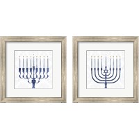 Framed Sophisticated Hanukkah 2 Piece Framed Art Print Set