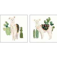 Framed 'Sweet Alpaca 2 Piece Art Print Set' border=