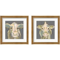 Framed Blush Faced Cow 2 Piece Framed Art Print Set
