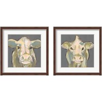 Framed Blush Faced Cow 2 Piece Framed Art Print Set