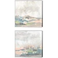 Framed 'Sweet Lagoon 2 Piece Canvas Print Set' border=