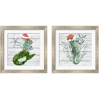 Framed 'Tis the Seasun 2 Piece Framed Art Print Set' border=