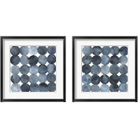 Framed 'Blue Grey Density 2 Piece Framed Art Print Set' border=