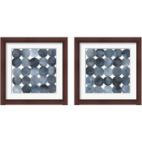 Framed Blue Grey Density 2 Piece Framed Art Print Set