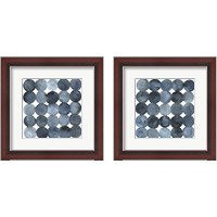 Framed 'Blue Grey Density 2 Piece Framed Art Print Set' border=