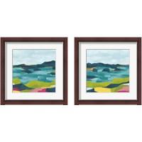 Framed Kaleidoscope Coast 2 Piece Framed Art Print Set