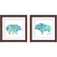 Framed 'Agate Animal 2 Piece Framed Art Print Set' border=
