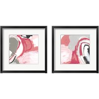 Framed 'Totality of Pink 2 Piece Framed Art Print Set' border=