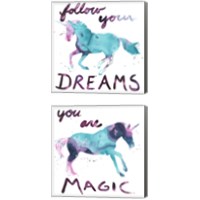 Framed 'Magic Dreams 2 Piece Canvas Print Set' border=