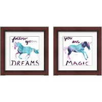 Framed 'Magic Dreams 2 Piece Framed Art Print Set' border=