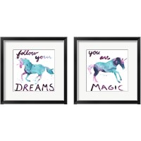 Framed 'Magic Dreams 2 Piece Framed Art Print Set' border=