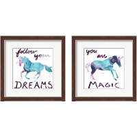 Framed 'Magic Dreams 2 Piece Framed Art Print Set' border=