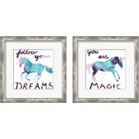 Framed 'Magic Dreams 2 Piece Framed Art Print Set' border=