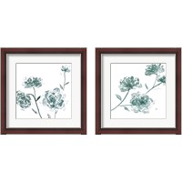 Framed 'Traces of Flowers 2 Piece Framed Art Print Set' border=