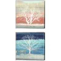 Framed 'Treescape 2 Piece Canvas Print Set' border=