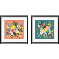 Framed 'Wild Garden 2 Piece Framed Art Print Set' border=