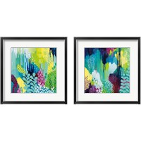 Framed 'Jewel Forest 2 Piece Framed Art Print Set' border=