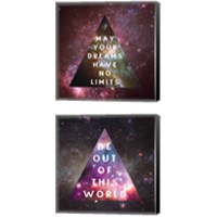 Framed 'Out of this World  2 Piece Canvas Print Set' border=