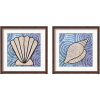 Framed Whimsy Coastal Shell 2 Piece Framed Art Print Set