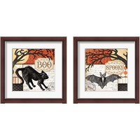 Framed 'Halloween 2 Piece Framed Art Print Set' border=