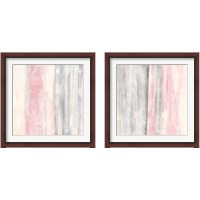 Framed 'Whitewashed Blush 2 Piece Framed Art Print Set' border=