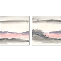 Framed 'Blush Valley 2 Piece Art Print Set' border=
