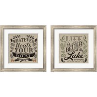 Framed Lake Life 2 Piece Framed Art Print Set