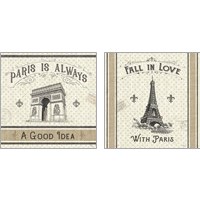 Framed 'Paris Farmhouse 2 Piece Art Print Set' border=