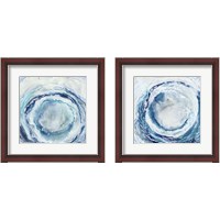 Framed 'Ocean Eye 2 Piece Framed Art Print Set' border=
