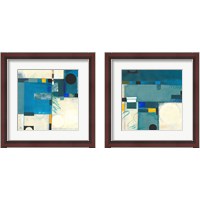 Framed Calypso Blue 2 Piece Framed Art Print Set