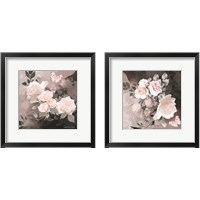 Framed 'Noir Roses 2 Piece Framed Art Print Set' border=