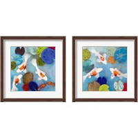 Framed 'Koi  2 Piece Framed Art Print Set' border=