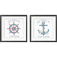 Framed 'Nautical Life 2 Piece Framed Art Print Set' border=