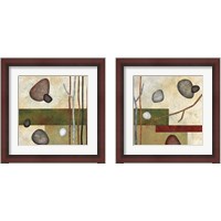 Framed 'Sticks and Stones 2 Piece Framed Art Print Set' border=