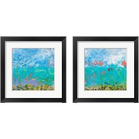 Framed 'Cerulean Escapes 2 Piece Framed Art Print Set' border=