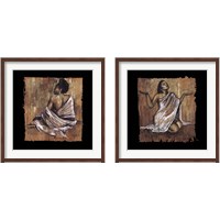 Framed 'Soulful Grace 2 Piece Framed Art Print Set' border=